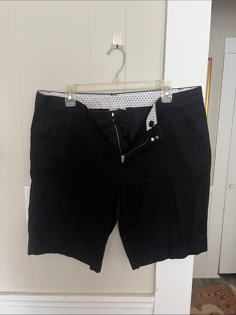 jcpenney Black Flat Front Chino Shorts